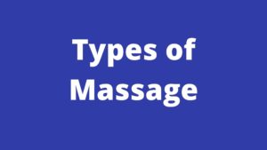 types of massage