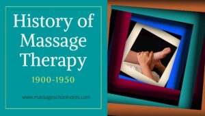 History of Massage Therapy 1900-1950